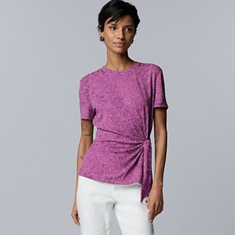 Women's Simply Vera Vera Wang Side Tie T-Shirt