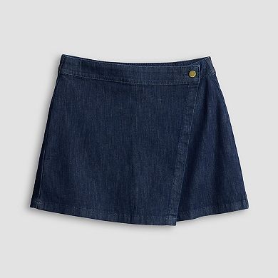 Women's Nine West Denim Wrap Skort