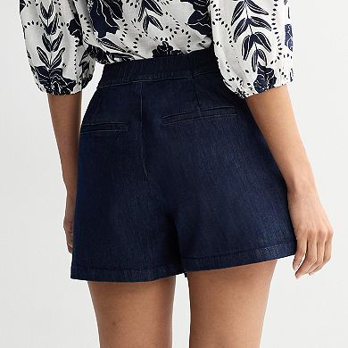 Women's Nine West Denim Wrap Skort