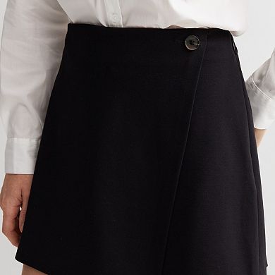 Women's Nine West Ponte Wrap Skort