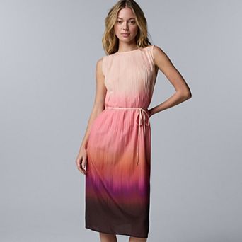 Women's Simply Vera Vera Wang Pleated Midi Dress