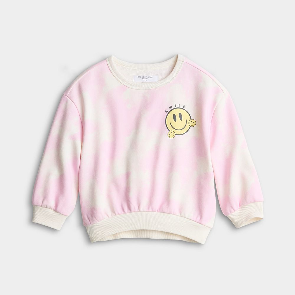 Baby & Toddler Girl Grayson Threads Kids The Label Smile Graphic Pullover