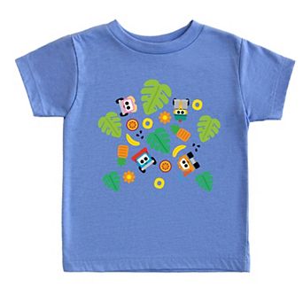 Leo the Truck Palm Leaves - Toddler Short Sleeve Graphic T-Shirt