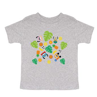 Leo the Truck Palm Leaves - Toddler Short Sleeve Graphic T-Shirt