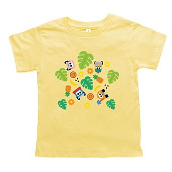 Leo the Truck Palm Leaves - Toddler Short Sleeve Graphic T-Shirt