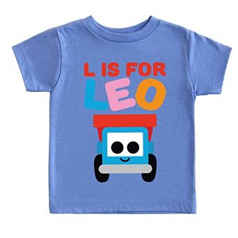 Leo the Truck L is for Leo - Toddler Short Sleeve Graphic T-Shirt