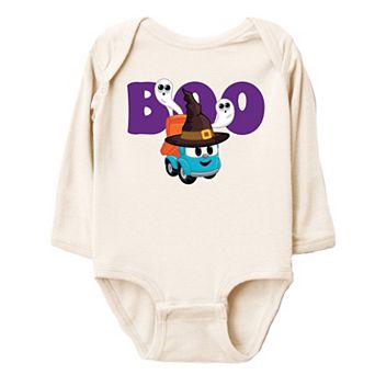 Leo the Truck Boo Wizard Hat - Baby Long Sleeve Bodysuit