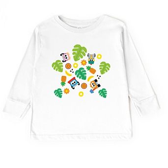 Leo the Truck Palm Leaves - Toddler Long Sleeve Graphic Tee