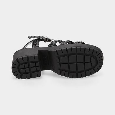 SO Ellda Fisherman Women's Woven Platform Sandals