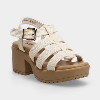 SO® Ellda Fisherman Women's Woven Platform Sandals
