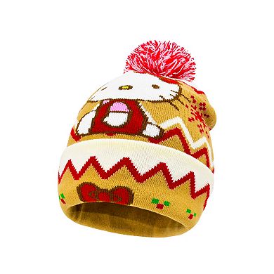 Women's Hello Kitty Holiday Beanie with Pom