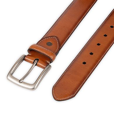 Men's Levi's® Genuine Leather Belt with Rivet Tab Detail