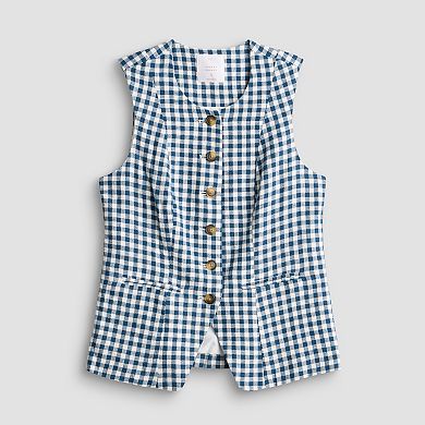 Women's LC Lauren Conrad Longline Crewneck Vest