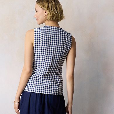 Women's LC Lauren Conrad Longline Crewneck Vest