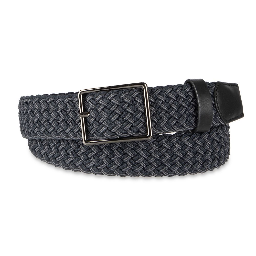 Men's FLX Stretch Comfort Braided Belt With Center-Bar Buckle