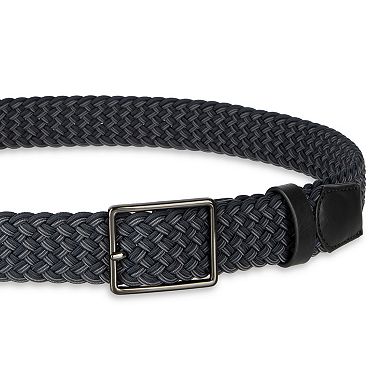 Men's FLX Stretch Comfort Braided Belt With Center-Bar Buckle