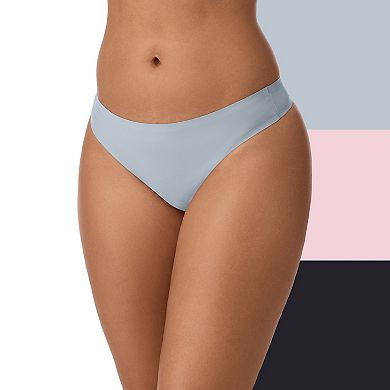 Juniors' SO® Smooth Thong 3-pk. Underwear Set