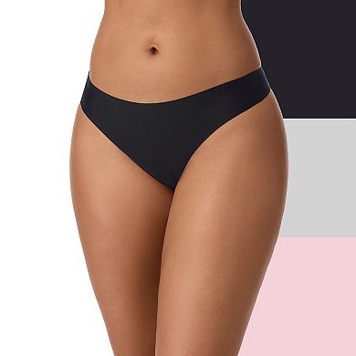 Juniors' SO® Smooth Thong 3-pk. Underwear Set