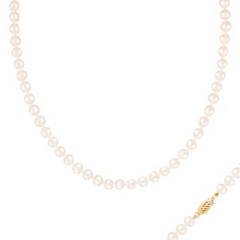 Splendid Pearls 14k Gold Freshwater Cultured Pearl Necklace