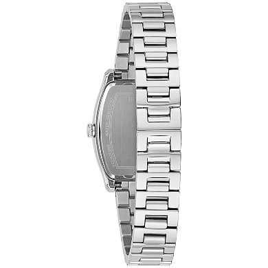 Bulova Women's Stainless Steel Diamond Accent Bracelet Watch