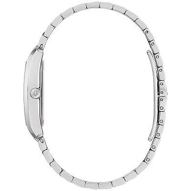 Bulova Women's Stainless Steel Diamond Accent Bracelet Watch