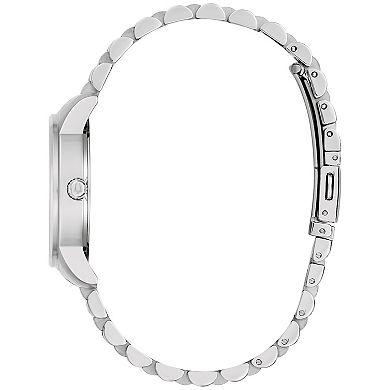 Bulova Women's Stainless Steel Diamond Accent Bracelet Watch