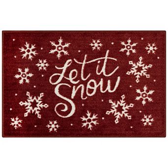 St. Nicholas Square® Let It Snow Throw or Runner Rug