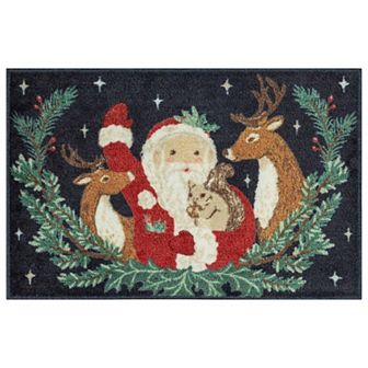 St. Nicholas Square® Santa & Friends Throw or Runner Rug