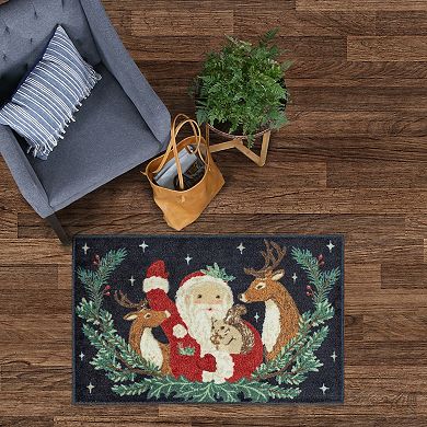 St. Nicholas Square® Santa & Friends Throw or Runner Rug