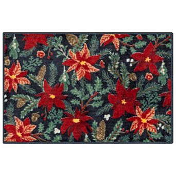 St. Nicholas Square® Floral Design Throw or Runner Rug