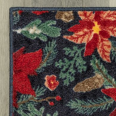 St. Nicholas Square® Floral Design Throw or Runner Rug