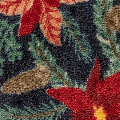 St. Nicholas Square® Floral Design Throw or Runner Rug