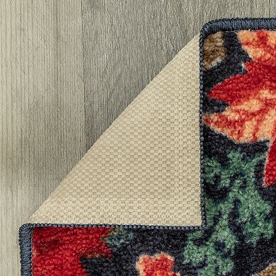 St. Nicholas Square® Floral Design Throw or Runner Rug