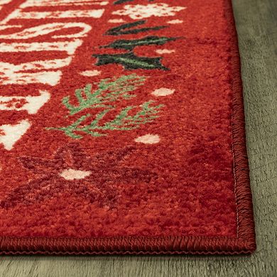St. Nicholas Square® Merry Christmas Throw or Runner Rug