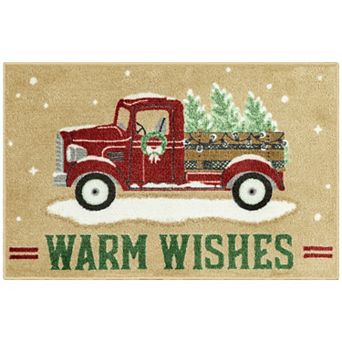 St. Nicholas Square® Warm Wishes Truck Throw or Runner Rug