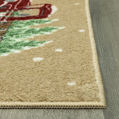 St. Nicholas Square® Warm Wishes Truck Throw or Runner Rug