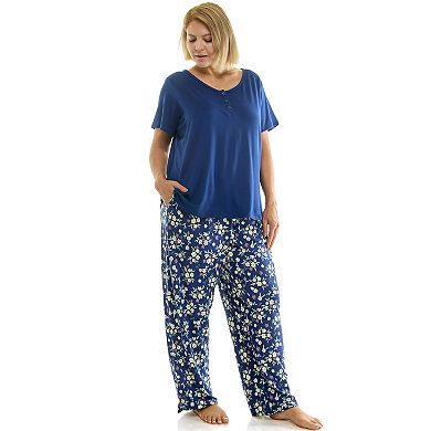 Plus Size Croft & Barrow® Pajama Top & Pajama Bottoms Set