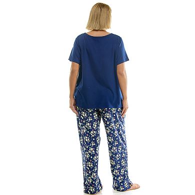 Plus Size Croft & Barrow® Pajama Top & Pajama Bottoms Set