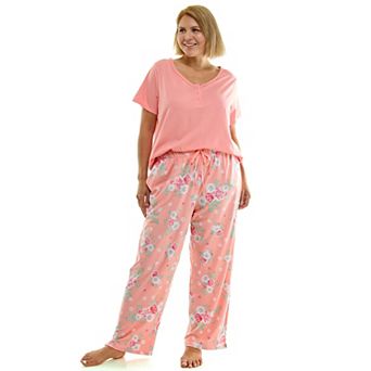 Plus Size Croft & Barrow® Pajama Top & Pajama Bottoms Set