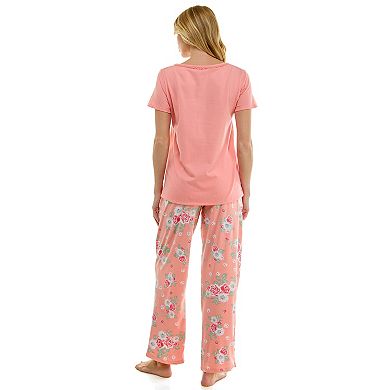 Women's Croft & Barrow® Pajama Top & Pajama Bottoms Set