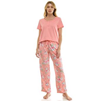 Women's Croft & Barrow® Pajama Top & Pajama Bottoms Set