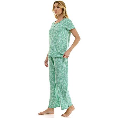Petite Croft & Barrow® Cozy Luxe Pajama Top & Pajama Bottoms