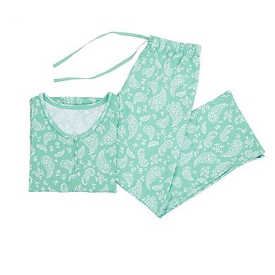 Petite Croft & Barrow® Cozy Luxe Pajama Top & Pajama Bottoms