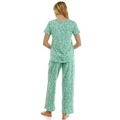 Petite Croft & Barrow® Cozy Luxe Pajama Top & Pajama Bottoms