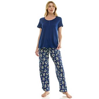 Petite Croft & Barrow® Cozy Luxe Pajama Top & Pajama Bottoms