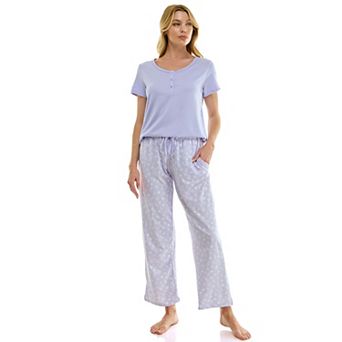 Petite Croft & Barrow® Cozy Luxe Pajama Top & Pajama Bottoms