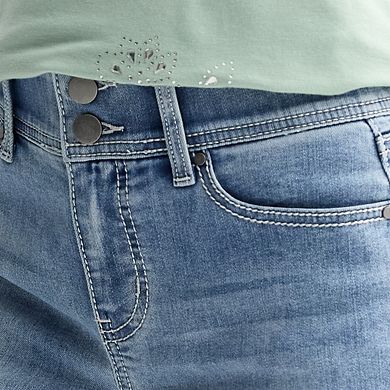 Women's Apt. 9® Tummy Control Floral Pocket Capri Denim Pants