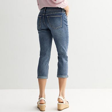 Women's Apt. 9® Tummy Control Capri Denim Pants
