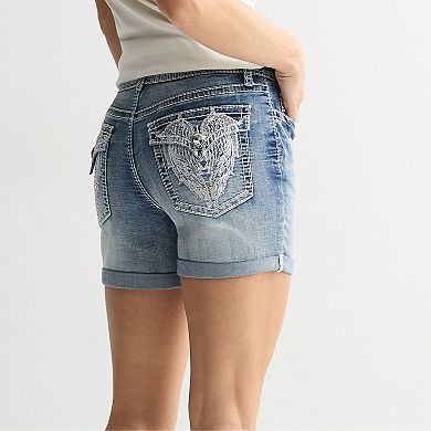 Women's Apt. 9® Tummy Control Midi Stitched Pockets Shorts