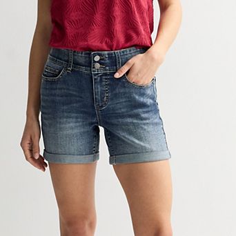 Women's Apt. 9® Thick Stitch Midi Shorts